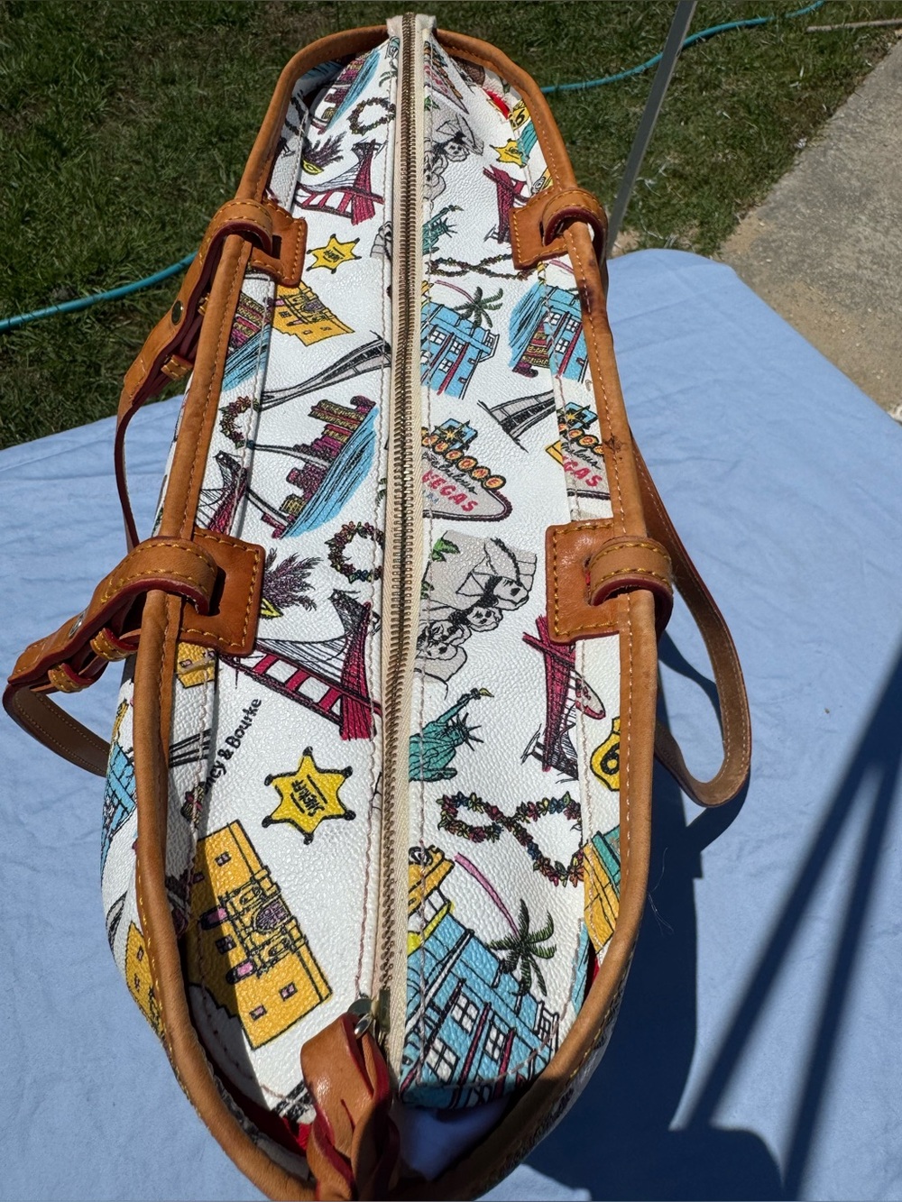 Dooney & Bourke Americana Landmark/Road Trip Tote - Picture 3 of 16